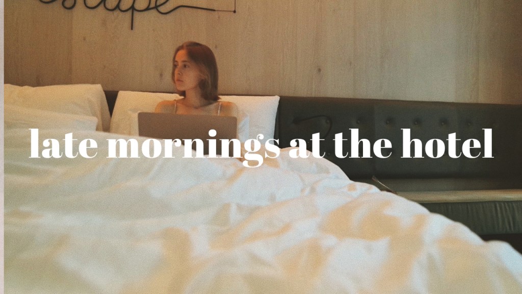 Reading in the park and late mornings at the&nbsp;hotel